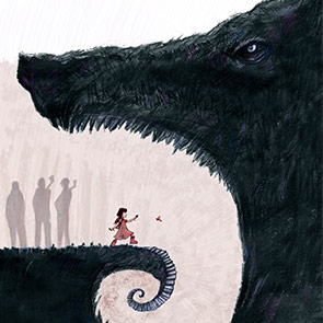 photo zoom of glasses black and white